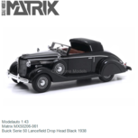 Modelauto 1:43 | Matrix MX50206-061 | Buick Serie 50 Lancefield Drop Head Black 1938 Modelauto 1:43 | Matrix MX50206-061 | Buick Serie 50 Lancefield Drop Head Black 1938