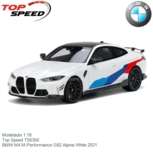 Modelauto 1:18 | Top Speed TS0350 | BMW M4 M-Performance G82 Alpine White 2021 Modelauto 1:18 | Top Speed TS0350 | BMW M4 M-Performance G82 Alpine White 2021