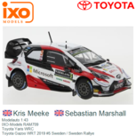 Modelauto 1:43 | IXO-Models RAM709 | Toyota Yaris WRC | Toyota Gazoo WRT 2019 #5 Sweden / Sweden Rallye Modelauto 1:43 | IXO-Models RAM709 | Toyota Yaris WRC | Toyota Gazoo WRT 2019 #5 Sweden / Sweden Rallye