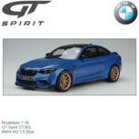 Modelauto 1:18 | GT Spirit GT353 | BMW M2 CS Blue Modelauto 1:18 | GT Spirit GT353 | BMW M2 CS Blue