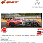 Modelauto 1:43 | Spark SB464 | Mercedes Benz AMG GT3 | AKKA ASP 2021 #88 Belgium / Spa-Francorchamps / 24 Hours Modelauto 1:43 | Spark SB464 | Mercedes Benz AMG GT3 | AKKA ASP 2021 #88 Belgium / Spa-Francorchamps / 24 Hours