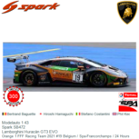 Modelauto 1:43 | Spark SB472 | Lamborghini Huracán GT3 EVO | Orange 1 FFF Racing Team 2021 #19 Belgium / Spa-Francorchamps / 24 Hours Modelauto 1:43 | Spark SB472 | Lamborghini Huracán GT3 EVO | Orange 1 FFF Racing Team 2021 #19 Belgium / Spa-Francorchamps / 24 Hours