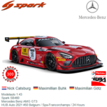 Modelauto 1:43 | Spark SB460 | Mercedes Benz AMG GT3 | HUB Auto 2021 #50 Belgium / Spa-Francorchamps / 24 Hours Modelauto 1:43 | Spark SB460 | Mercedes Benz AMG GT3 | HUB Auto 2021 #50 Belgium / Spa-Francorchamps / 24 Hours