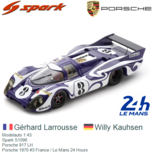 Modelauto 1:43 | Spark S1096 | Porsche 917 LH | Porsche 1970 #3 France / Le Mans 24 Hours Modelauto 1:43 | Spark S1096 | Porsche 917 LH | Porsche 1970 #3 France / Le Mans 24 Hours