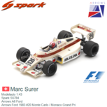 Modelauto 1:43 | Spark S5784 | Arrows A6 Ford | Arrows Ford 1983 #20 Monte Carlo / Monaco Grand Pri Modelauto 1:43 | Spark S5784 | Arrows A6 Ford | Arrows Ford 1983 #20 Monte Carlo / Monaco Grand Pri