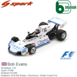 Modelauto 1:43 | Spark S7096 | Brabham BT44B | Brabham 1976 #32 Britain / Silverstone / British Grand Prix Modelauto 1:43 | Spark S7096 | Brabham BT44B | Brabham 1976 #32 Britain / Silverstone / British Grand Prix