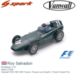 Modelauto 1:43 | Spark S7205 | Vanwall VW5 1957 #20 France / Rouen Les Essarts / French Grand Prix Modelauto 1:43 | Spark S7205 | Vanwall VW5 1957 #20 France / Rouen Les Essarts / French Grand Prix