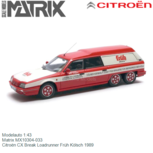 Modelauto 1:43 | Matrix MX10304-033 | Citroën CX Break Loadrunner Früh Kölsch 1989 Modelauto 1:43 | Matrix MX10304-033 | Citroën CX Break Loadrunner Früh Kölsch 1989