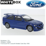 Modelauto 1:24 | Whitebox 124089 | Ford Escort RS Cosworth Metallic Dark Blue 1993 Modelauto 1:24 | Whitebox 124089 | Ford Escort RS Cosworth Metallic Dark Blue 1993
