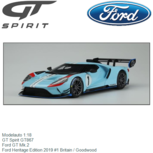 Modelauto 1:18 | GT Spirit GT867 | Ford GT Mk.2 | Ford Heritage Edition 2019 #1 Britain / Goodwood Modelauto 1:18 | GT Spirit GT867 | Ford GT Mk.2 | Ford Heritage Edition 2019 #1 Britain / Goodwood