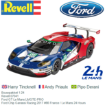 Bouwpakket 1:24 | Revell 07041 | Ford GT Le Mans LMGTE-PRO | Ford Chip Ganassi Racing 2017 #66 France / Le Mans 24 Hours Bouwpakket 1:24 | Revell 07041 | Ford GT Le Mans LMGTE-PRO | Ford Chip Ganassi Racing 2017 #66 France / Le Mans 24 Hours