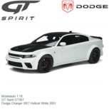 Modelauto 1:18 | GT Spirit GT357 | Dodge Charger SRT Hellcat White 2001 Modelauto 1:18 | GT Spirit GT357 | Dodge Charger SRT Hellcat White 2001