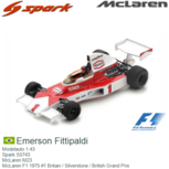 Modelauto 1:43 | Spark S5743 | McLaren M23 | McLaren F1 1975 #1 Britain / Silverstone / British Grand Prix Modelauto 1:43 | Spark S5743 | McLaren M23 | McLaren F1 1975 #1 Britain / Silverstone / British Grand Prix