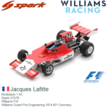 Modelauto 1:43 | Spark S7579 | Williams FW | Williams Grand Prix Engineering 1974 #21 Germany Modelauto 1:43 | Spark S7579 | Williams FW | Williams Grand Prix Engineering 1974 #21 Germany