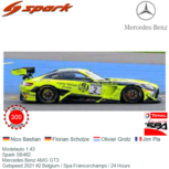Modelauto 1:43 | Spark SB462 | Mercedes Benz AMG GT3 | Getspeed 2021 #2 Belgium / Spa-Francorchamps / 24 Hours Modelauto 1:43 | Spark SB462 | Mercedes Benz AMG GT3 | Getspeed 2021 #2 Belgium / Spa-Francorchamps / 24 Hours