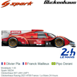 Modelauto 1:43 | Spark S8234 | Glickenhaus 007 LMH LMP1 | Glickenhaus Racing 2021 #709 France / Le Mans 24 Hours Modelauto 1:43 | Spark S8234 | Glickenhaus 007 LMH LMP1 | Glickenhaus Racing 2021 #709 France / Le Mans 24 Hours