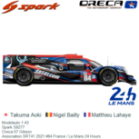 Modelauto 1:43 | Spark S8277 | Oreca 07 Gibson | Association SRT41 2021 #84 France / Le Mans 24 Hours Modelauto 1:43 | Spark S8277 | Oreca 07 Gibson | Association SRT41 2021 #84 France / Le Mans 24 Hours