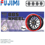 Bouwpakket 1:24 | Fujimi Mokei FU19354 | Rims BBS 17inch Bouwpakket 1:24 | Fujimi Mokei FU19354 | Rims BBS 17inch