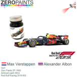 Verf | Zero Paints ZP-1655 | Airbrush paint 30ml | Red Bull Racing 2019 #33 Verf | Zero Paints ZP-1655 | Airbrush paint 30ml | Red Bull Racing 2019 #33
