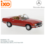 Modelauto 1:43 | IXO-Models CLC379N | Mercedes Benz 280 SL R107 Red 1979 Modelauto 1:43 | IXO-Models CLC379N | Mercedes Benz 280 SL R107 Red 1979