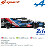 Modelauto 1:43 | Spark S8232 | Alpine A480 Gibson LMP1 | Alpine Elf Matmut 2021 #36 France / Le Mans 24 Hours Modelauto 1:43 | Spark S8232 | Alpine A480 Gibson LMP1 | Alpine Elf Matmut 2021 #36 France / Le Mans 24 Hours