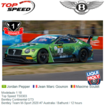 Modelauto 1:18 | Top Speed TS0303 | Bentley Continental GT3 | Bentley Team M-Sport 2020 #7 Australia / Bathurst / 12 hours Modelauto 1:18 | Top Speed TS0303 | Bentley Continental GT3 | Bentley Team M-Sport 2020 #7 Australia / Bathurst / 12 hours