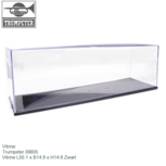 Vitrine | Trumpeter 09805 | Vitrine L50.1 x B14.9 x H14.6 Zwart Vitrine | Trumpeter 09805 | Vitrine L50.1 x B14.9 x H14.6 Zwart