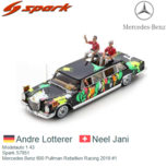 Modelauto 1:43 | Spark S7951 | Mercedes Benz 600 Pullman Rebellion Racing 2019 #1 Modelauto 1:43 | Spark S7951 | Mercedes Benz 600 Pullman Rebellion Racing 2019 #1