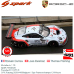 Modelauto 1:18 | Spark 18SB020 | Porsche 911 GT3 R | GPX Racing 2020 #40 Belgium / Spa-Francorchamps / 24 Hours Modelauto 1:18 | Spark 18SB020 | Porsche 911 GT3 R | GPX Racing 2020 #40 Belgium / Spa-Francorchamps / 24 Hours