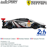 Modelauto 1:18 | Looksmart LS18LM025 | Ferrari 488 GTE EVO LMGTE-AM | AF Corse 2020 #83 France / Le Mans 24 Hours Modelauto 1:18 | Looksmart LS18LM025 | Ferrari 488 GTE EVO LMGTE-AM | AF Corse 2020 #83 France / Le Mans 24 Hours