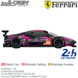 Modelauto 1:18 | Looksmart LS18LM026 | Ferrari 488 GTE EVO LMGTE-AM | Iron Lynx 2020 #85 France / Le Mans 24 Hours Modelauto 1:18 | Looksmart LS18LM026 | Ferrari 488 GTE EVO LMGTE-AM | Iron Lynx 2020 #85 France / Le Mans 24 Hours