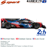 Modelauto 1:43 | Spark S8256 | Oreca 07 Gibson LMP2 | Realteam Racing 2021 #70 France / Le Mans 24 Hours Modelauto 1:43 | Spark S8256 | Oreca 07 Gibson LMP2 | Realteam Racing 2021 #70 France / Le Mans 24 Hours