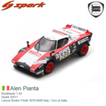Modelauto 1:43 | Spark SI011 | Lancia Strator Pirelli 1978 #506 Italy / Giro di Italia Modelauto 1:43 | Spark SI011 | Lancia Strator Pirelli 1978 #506 Italy / Giro di Italia