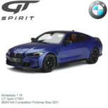 Modelauto 1:18 | GT Spirit GT851 | BMW M4 Competition Portimao Blue 2021 Modelauto 1:18 | GT Spirit GT851 | BMW M4 Competition Portimao Blue 2021