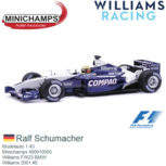Modelauto 1:43 | Minichamps 400010005 | Williams FW23 BMW | Williams 2001 #5 Modelauto 1:43 | Minichamps 400010005 | Williams FW23 BMW | Williams 2001 #5
