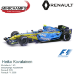 Modelauto 1:43 | Minichamps 400060041 | Renault R26 | Renault F1 2006 Modelauto 1:43 | Minichamps 400060041 | Renault R26 | Renault F1 2006