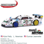 Modelauto 1:43 | Minichamps 400036876 | Gunnar Porsche G-99 GT1 | Gunnar racing 2003 #6 USA / Daytona 24 hours Modelauto 1:43 | Minichamps 400036876 | Gunnar Porsche G-99 GT1 | Gunnar racing 2003 #6 USA / Daytona 24 hours