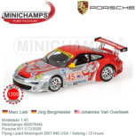 Modelauto 1:43 | Minichamps 400076445 | Porsche 911 GT3 RSR | Flying Lizard Motorsport 2007 #45 USA / Sebring / 12 Hours Modelauto 1:43 | Minichamps 400076445 | Porsche 911 GT3 RSR | Flying Lizard Motorsport 2007 #45 USA / Sebring / 12 Hours