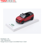 Modelauto 1:43 | TSM TSM430155 | Range Rover Evoque Convertible Rood / Zwart Modelauto 1:43 | TSM TSM430155 | Range Rover Evoque Convertible Rood / Zwart