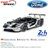 Modelauto 1:18 | Top Speed TS0279 | Ford GT LMGTE-PRO | Ford Chip Ganassi Team UK 2019 #66 France / Le Mans 24 Hours Modelauto 1:18 | Top Speed TS0279 | Ford GT LMGTE-PRO | Ford Chip Ganassi Team UK 2019 #66 France / Le Mans 24 Hours