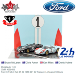 Modelauto 1:43 | CMR 4305455 | Ford GT Mk.II Set #1 #2 1966 ##1 #2 France / Le Mans 24 Hours Modelauto 1:43 | CMR 4305455 | Ford GT Mk.II Set #1 #2 1966 ##1 #2 France / Le Mans 24 Hours