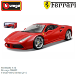 Modelauto 1:18 | Bburago 16008R | Ferrari 488 GTB Red 2015 Modelauto 1:18 | Bburago 16008R | Ferrari 488 GTB Red 2015