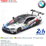 Modelauto 1:43 | TSM TSM430474 | BMW M8 GTE LMGTE-PRO | BMW Team MTEK 2019 #82 France / Le Mans 24 Hours Modelauto 1:43 | TSM TSM430474 | BMW M8 GTE LMGTE-PRO | BMW Team MTEK 2019 #82 France / Le Mans 24 Hours