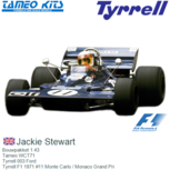 Bouwpakket 1:43 | Tameo WCT71 | Tyrrell 003 Ford | Tyrrell F1 1971 #11 Monte Carlo / Monaco Grand Pri Bouwpakket 1:43 | Tameo WCT71 | Tyrrell 003 Ford | Tyrrell F1 1971 #11 Monte Carlo / Monaco Grand Pri