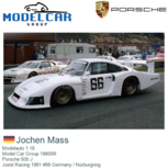 Modelauto 1:18 | Model Car Group 18805R | Porsche 935 J | Joest Racing 1981 #66 Germany / Nürburgring Modelauto 1:18 | Model Car Group 18805R | Porsche 935 J | Joest Racing 1981 #66 Germany / Nürburgring