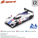 Modelauto 1:43 | Spark S7007 | BR Engineering BR1 Gibson LMP-1 | DragonSpeed 2018 #10 France / Le Mans 24 Hours Modelauto 1:43 | Spark S7007 | BR Engineering BR1 Gibson LMP-1 | DragonSpeed 2018 #10 France / Le Mans 24 Hours