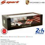 Modelauto 1:43 | Spark WAP0209040NSET | Porsche 917 + 911 Le Mans Set | Porsche GT 2021 France / Le Mans 24 Hours Modelauto 1:43 | Spark WAP0209040NSET | Porsche 917 + 911 Le Mans Set | Porsche GT 2021 France / Le Mans 24 Hours