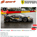 Modelauto 1:43 | Spark LSRC103 | Ferrari 488 GT3 | Iron Lynx 2021 #51 Belgium / Spa-Francorchamps / 24 Hours Modelauto 1:43 | Spark LSRC103 | Ferrari 488 GT3 | Iron Lynx 2021 #51 Belgium / Spa-Francorchamps / 24 Hours