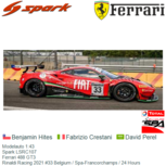 Modelauto 1:43 | Spark LSRC107 | Ferrari 488 GT3 | Rinaldi Racing 2021 #33 Belgium / Spa-Francorchamps / 24 Hours Modelauto 1:43 | Spark LSRC107 | Ferrari 488 GT3 | Rinaldi Racing 2021 #33 Belgium / Spa-Francorchamps / 24 Hours