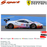Modelauto 1:43 | Spark LSRC106 | Ferrari 488 GT3 PRO-AM | Tempesta Racing 2021 #93 Belgium / Spa-Francorchamps / 24 Hours Modelauto 1:43 | Spark LSRC106 | Ferrari 488 GT3 PRO-AM | Tempesta Racing 2021 #93 Belgium / Spa-Francorchamps / 24 Hours